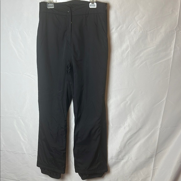 Obermeyer Ladies Snowboard Ski Pants Stretch side Panels Black Size 12 - Picture 1 of 12
